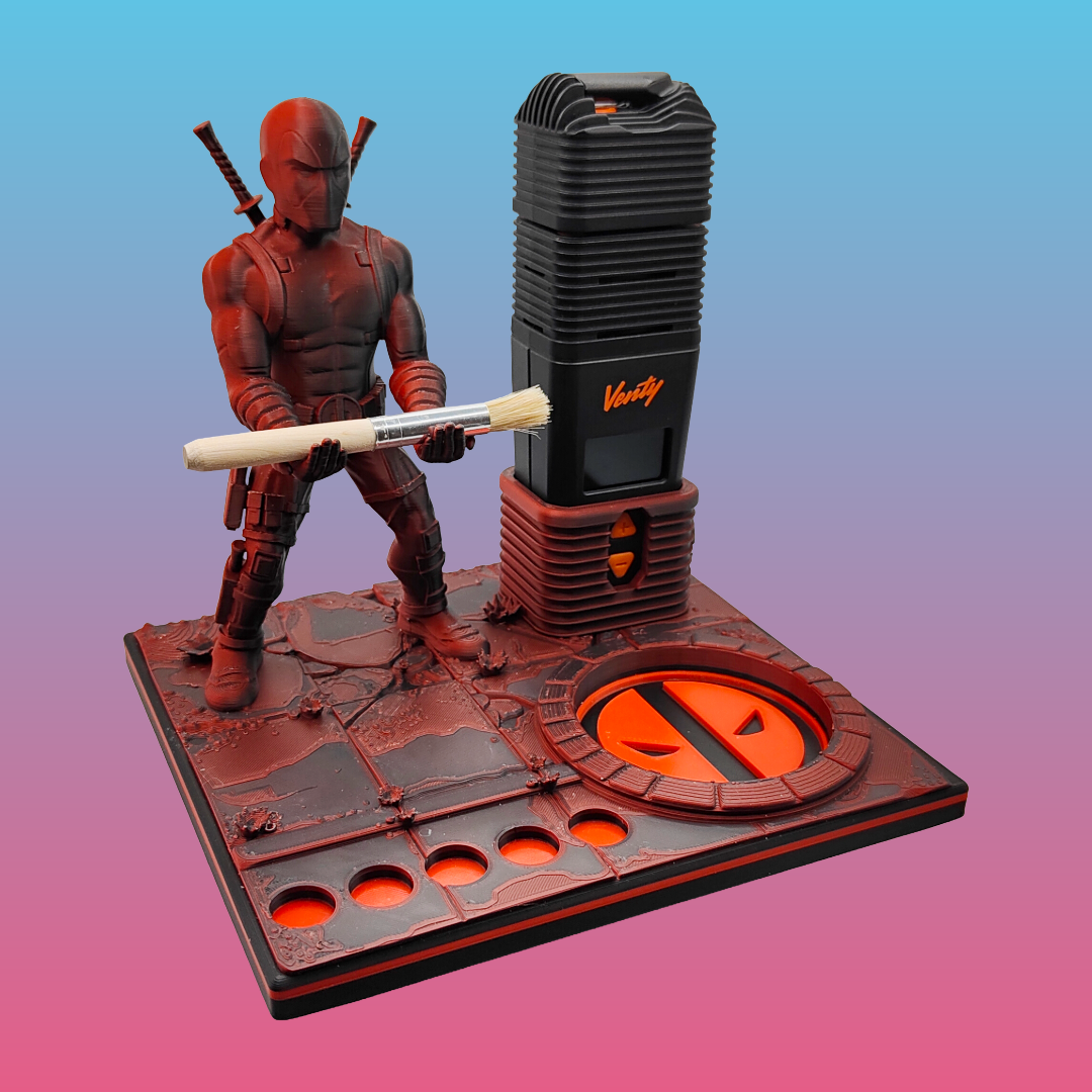Deadpool Inspired Premium 3d Printed Vape Stand For Various Devices