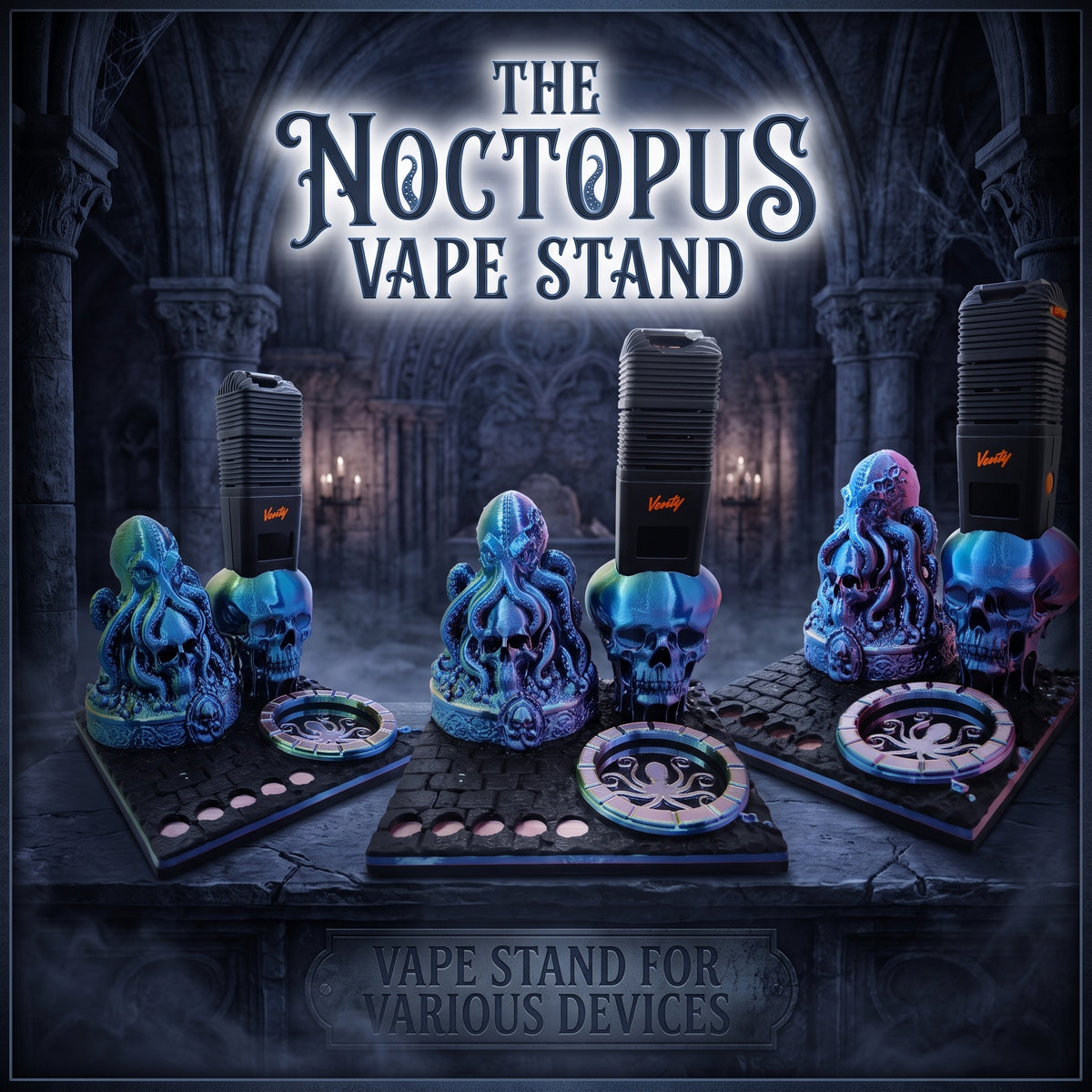 The Noctopus 3d Printed Vape Stand For Various Devices