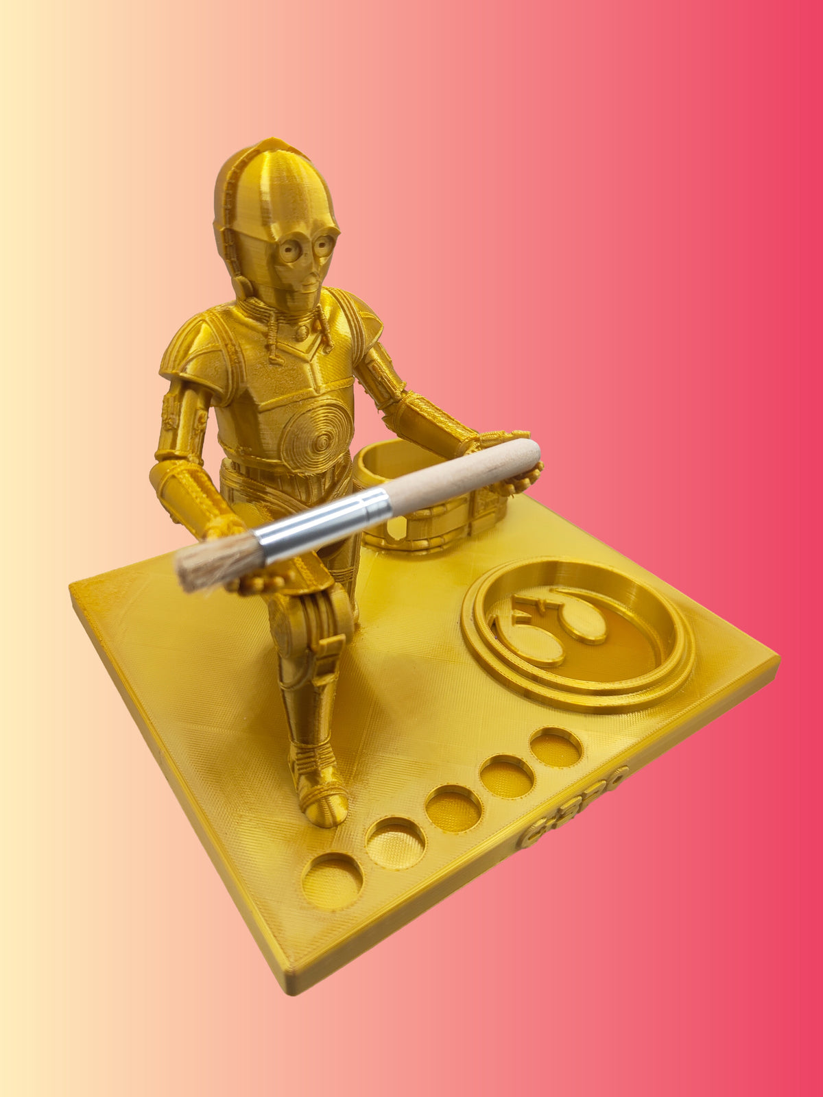 C3PO Inspired 3d Printed Vape Stand For Various Devices