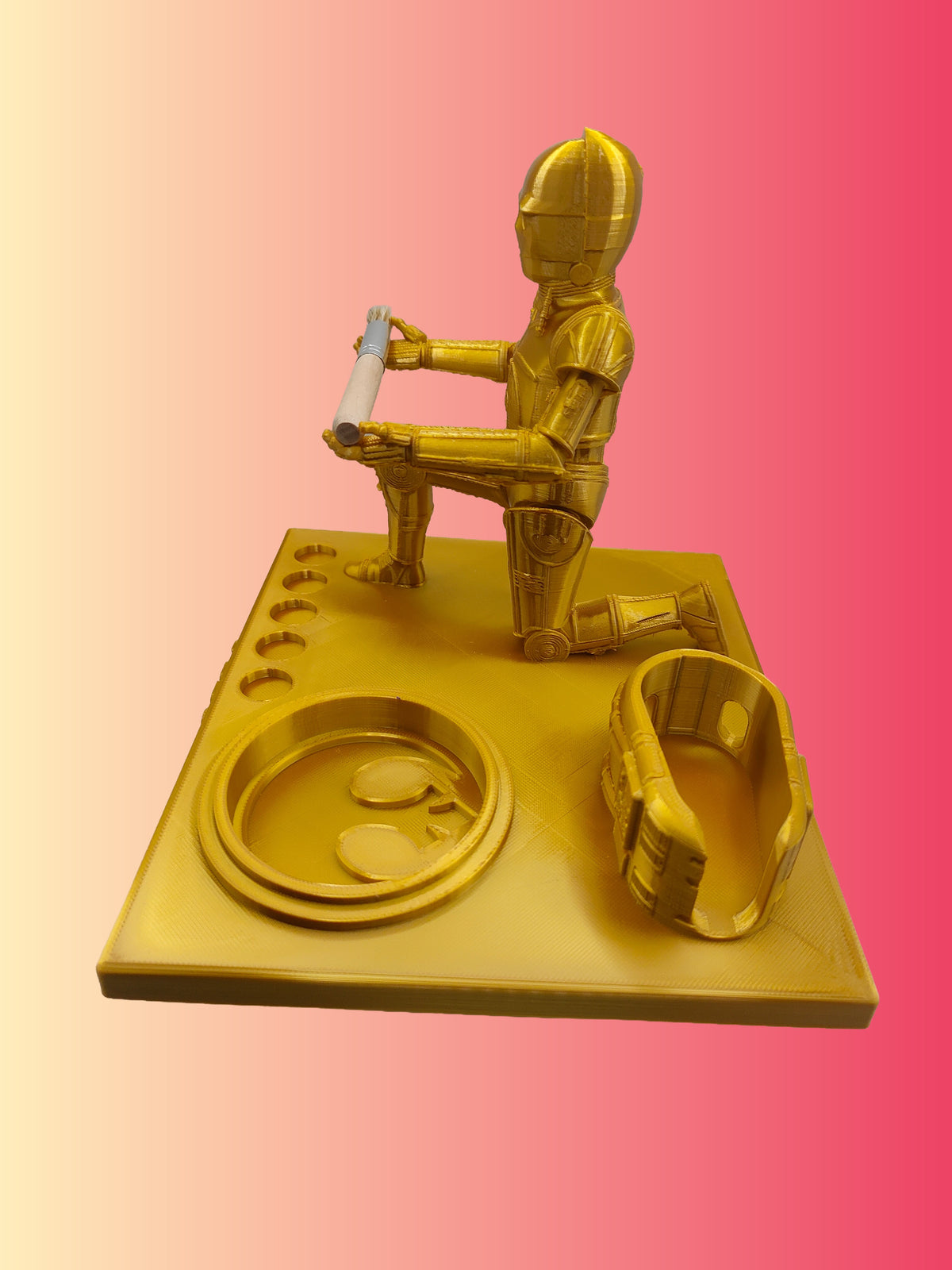 C3PO Inspired 3d Printed Vape Stand For Various Devices