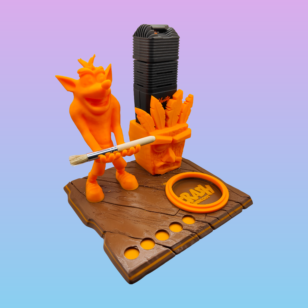 Crash Bandicoot Inspired 3d Printed Vape Stand For Various Devices