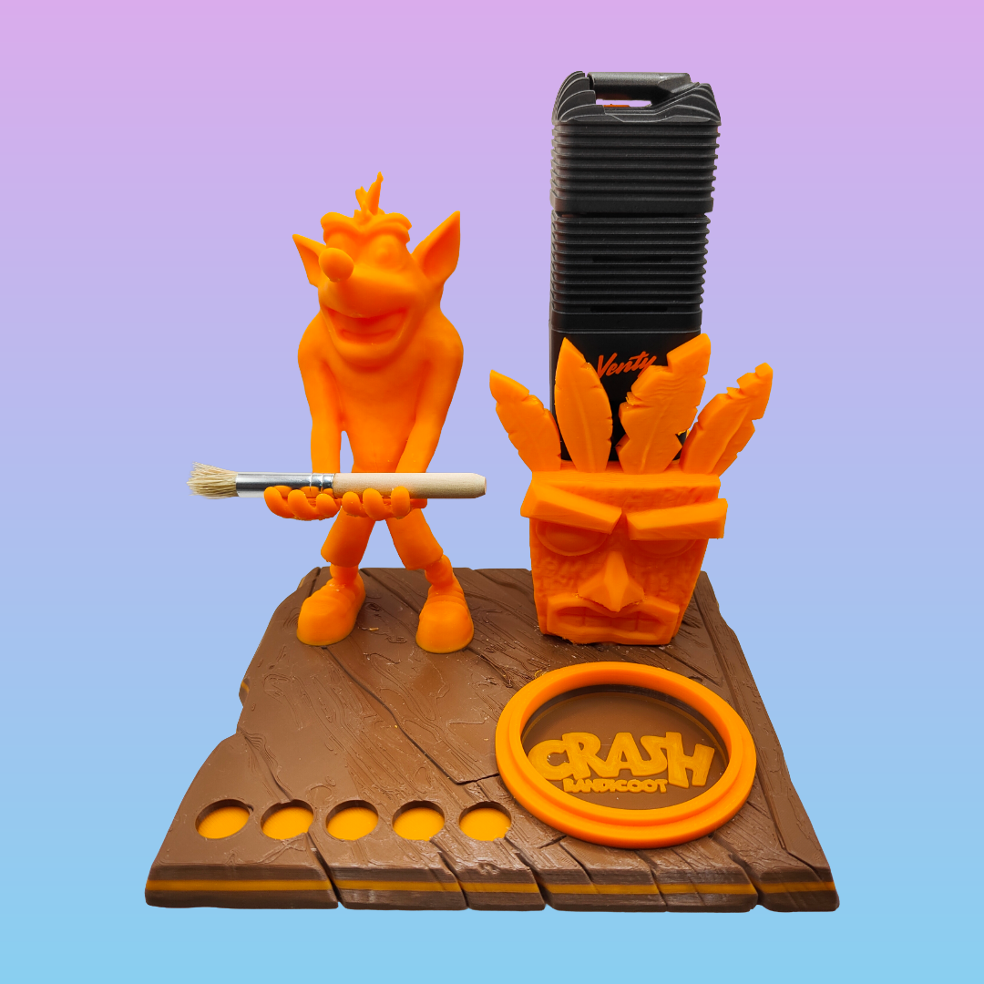Crash Bandicoot Inspired 3d Printed Vape Stand For Various Devices