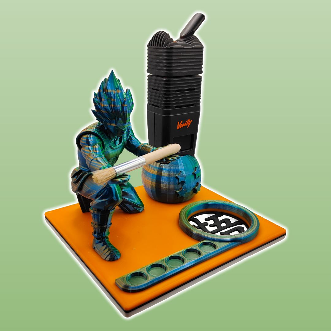 Vegeta Inspired Premium 3d Printed Vape Stand For Various Devices