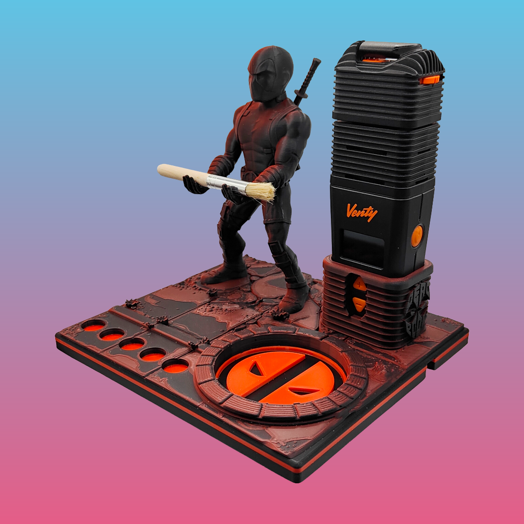 Deadpool Inspired Premium 3d Printed Vape Stand For Various Devices