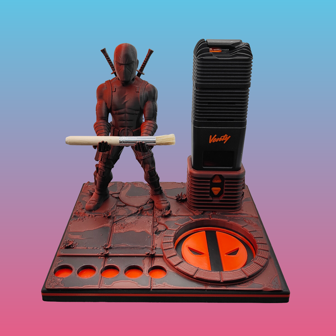 Deadpool Inspired Premium 3d Printed Vape Stand For Various Devices