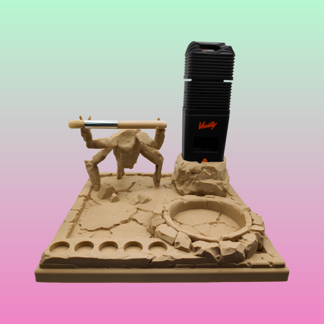 Rocky Inspired 3d Printed Vape Stand For Various Devices