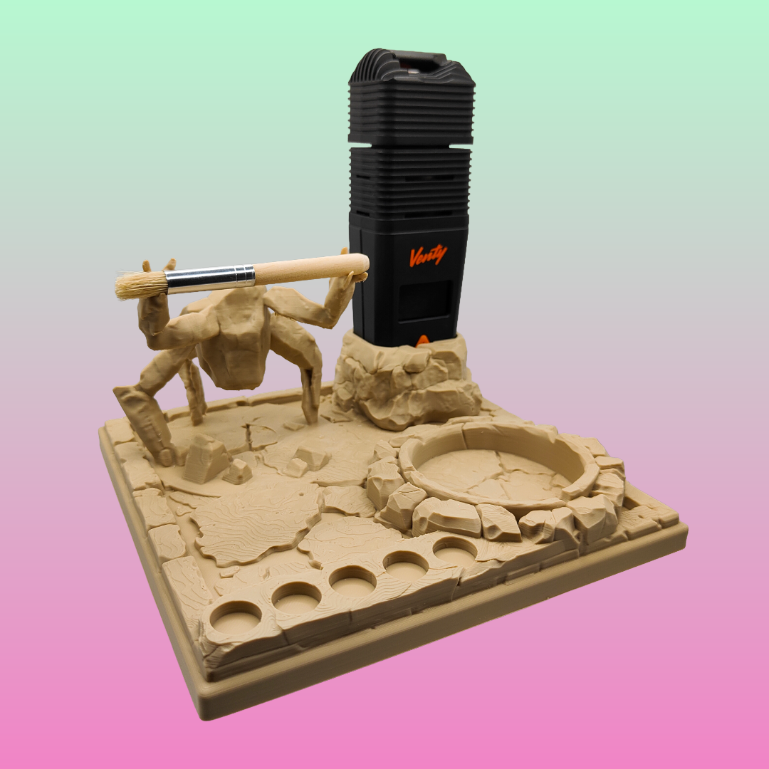 Rocky Inspired 3d Printed Vape Stand For Various Devices