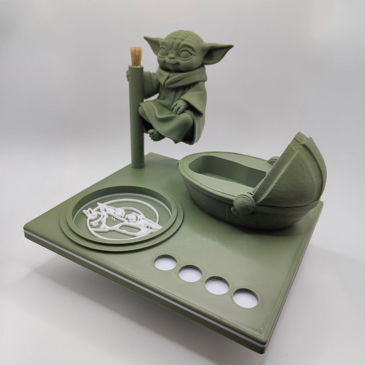 Grogu Inspired 3d Printed Vape Stand For Various Devices