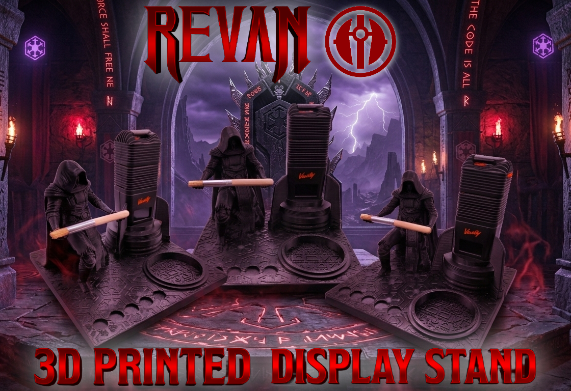 Darth Revan Inspired 3d Printed Vape Stand For Various Devices